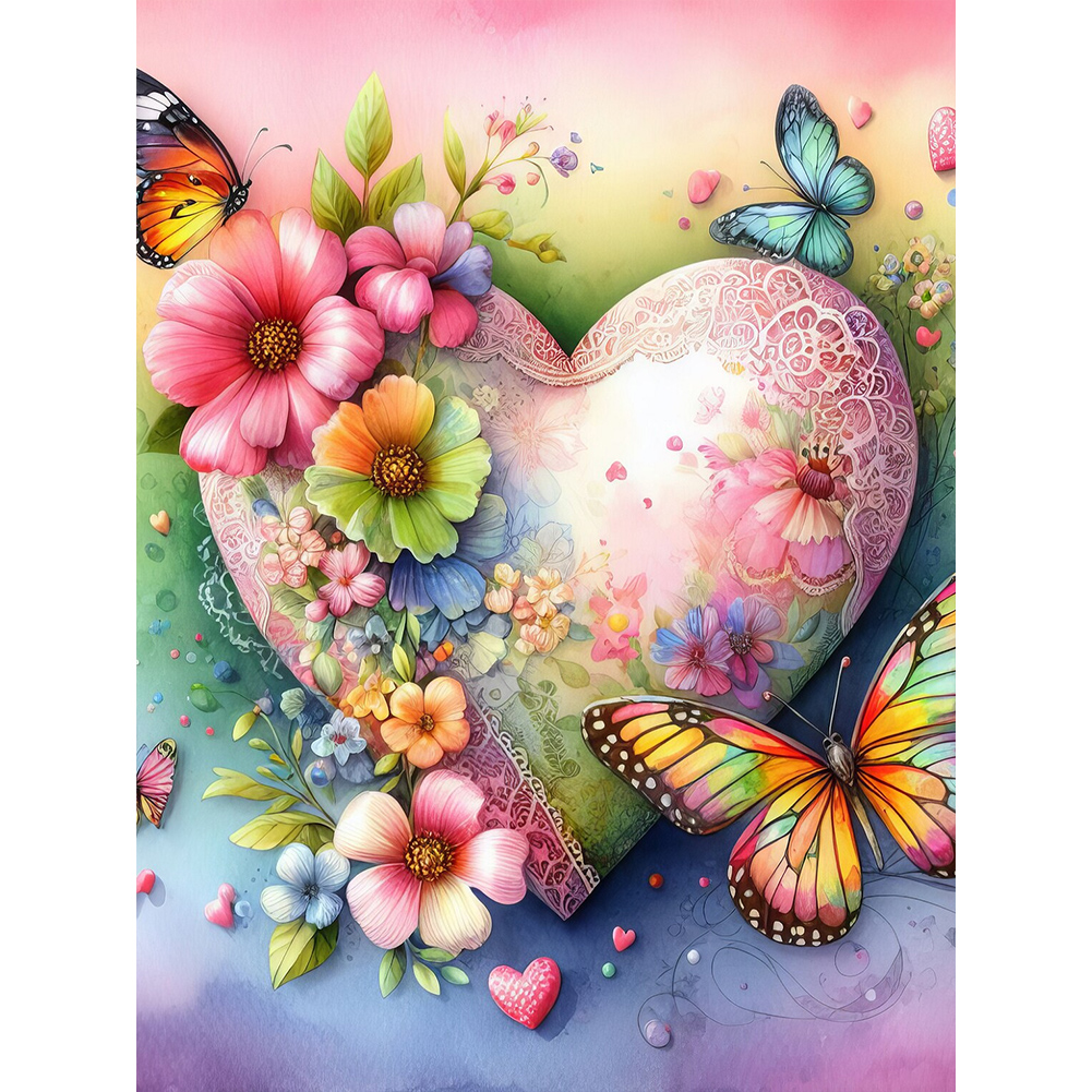 Valentine's Day Vase Fillers Acrylic Diamond Butterfly Heart - Temu