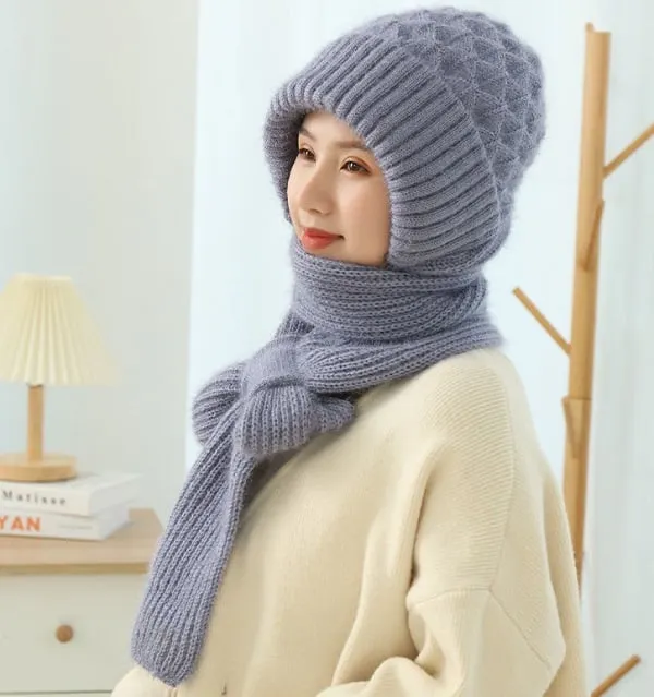 Hot Sale🔥Integrated Ear Protection Windproof Cap Scarf