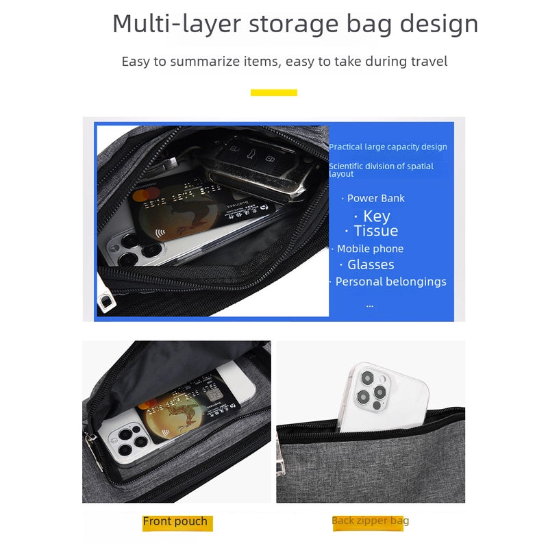 Sports Waist Bag Women’s Mobile Phone Bag Men’s Multifunctional Running Fitness Outdoor Leisure Waist Bag Cash Collection Fashion Waist Bag