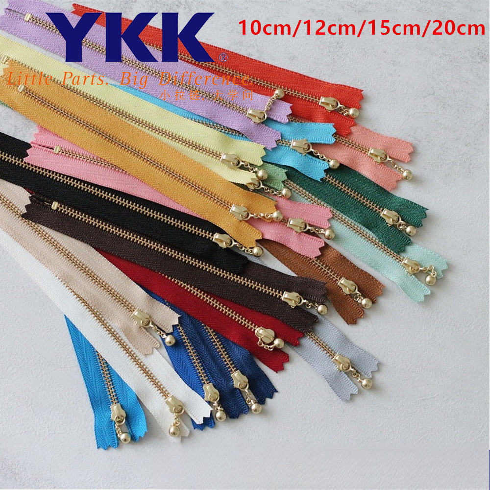 YKK Brass Zipper Fabric DIY Craft Supplies - Multi-Color