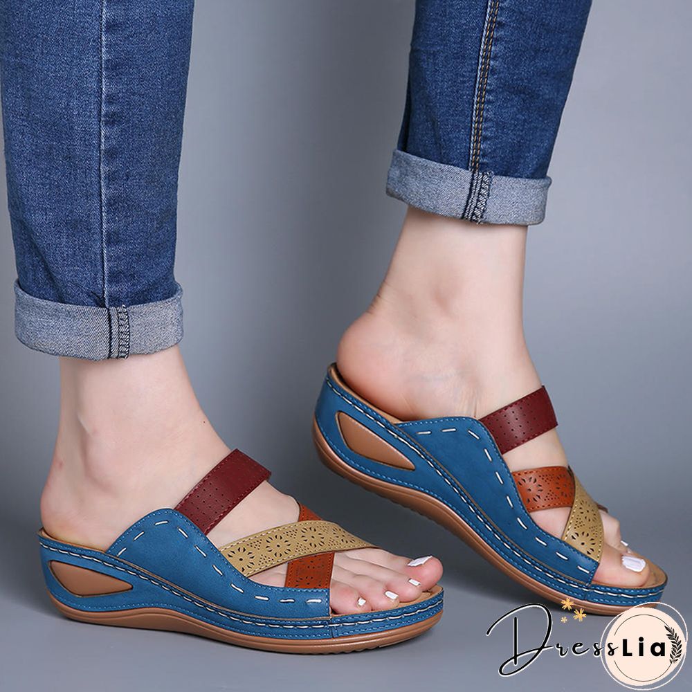 Women Sandals Fashion Wedges Shoes For Women Slippers Summer Shoes With Heels Sandals Flip Flops Women Beach Casual Shoes