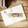 3Pcs Diamond Painting Rose Bouquet Bookmark for Book Lovers