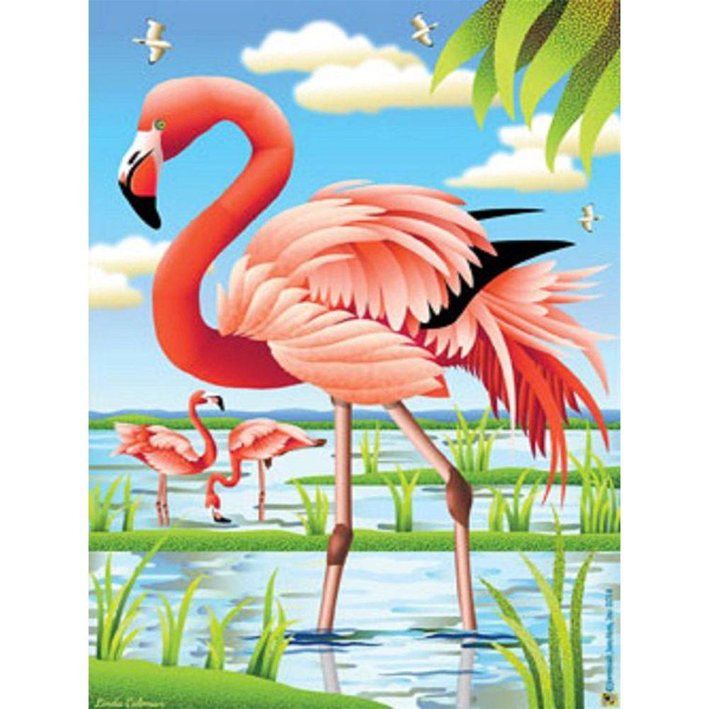

Flamingo - Round Drill Diamond Painting - 30*40CM, 501 Original