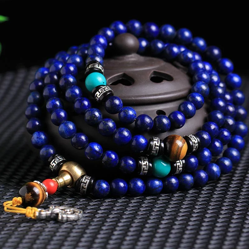 108 Beads Lazurite Positive Necklace Bracelet Mala