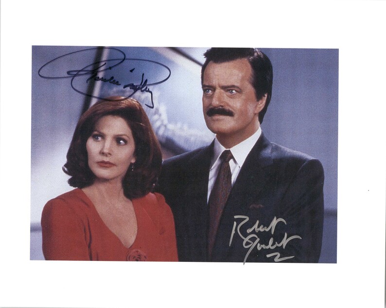 Robert Goulet & Priscilla Presley Signed Autographed Naked Gun