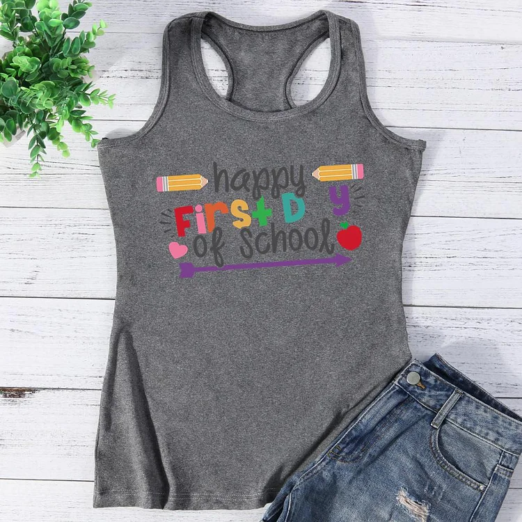 First Day of School Vest Top