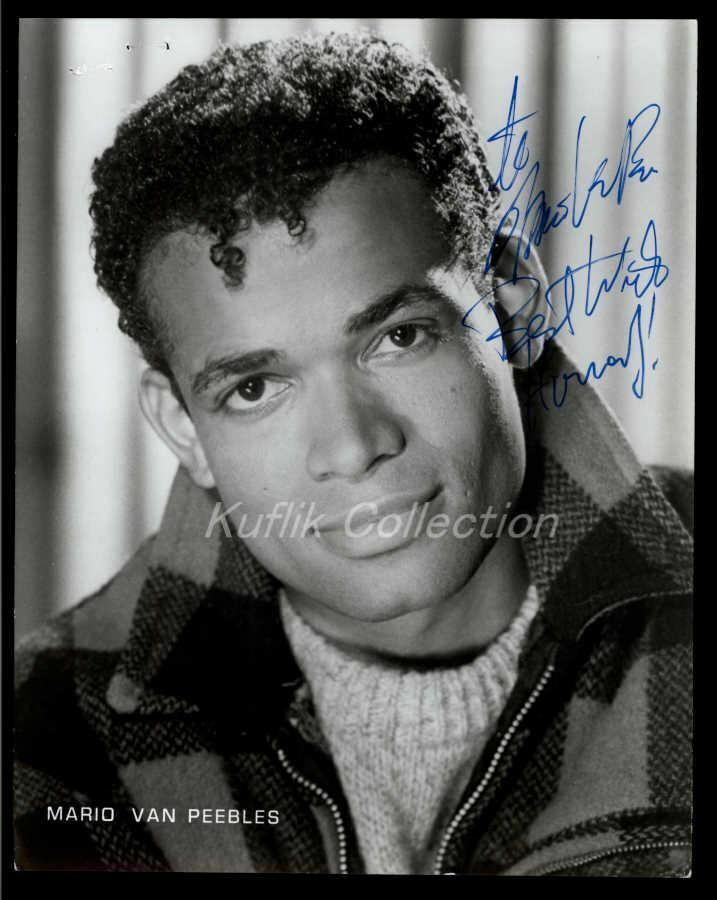 Mario Van Peebles - Signed Autograph Headshot Photo Poster painting - LA Law - New Jack City