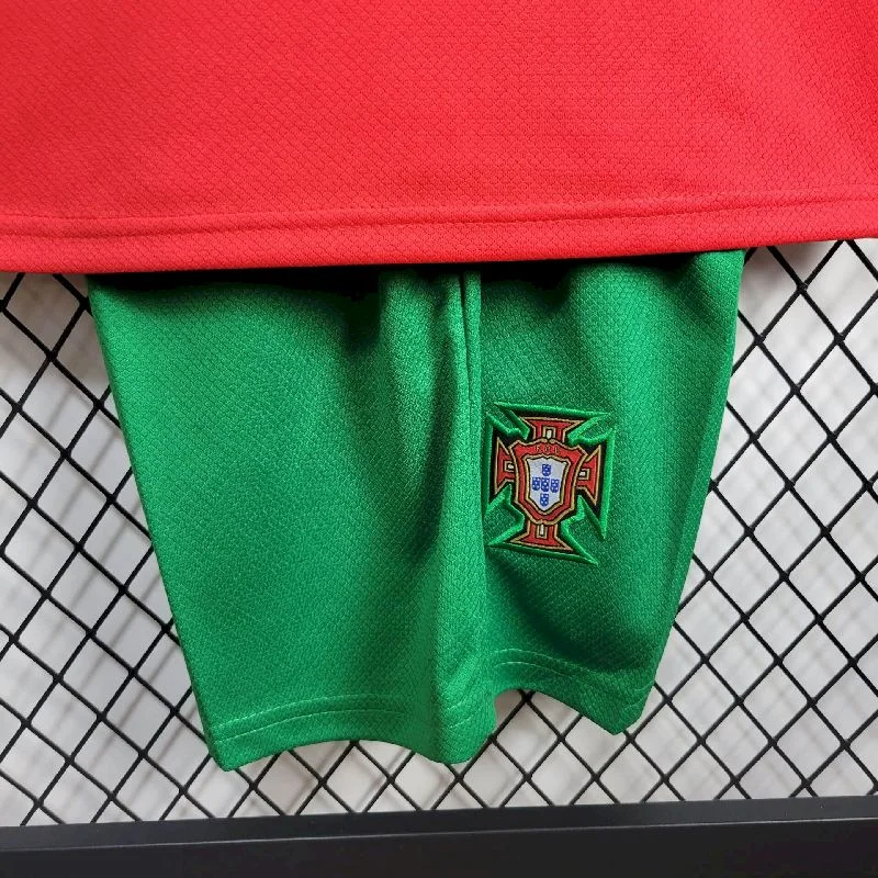 2024 Kids Size Portugal Home Football Shirt