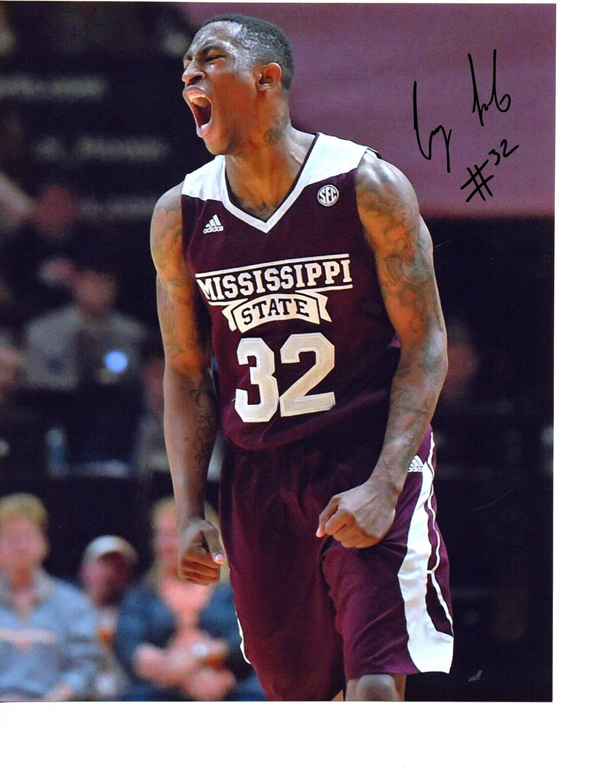 Craig Sword Autograph Signed basketball Photo Poster painting 8x10 Mississippi State Bulldogs