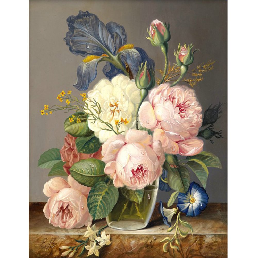 Mouthwatering Flowers - Partial Drill - Diamond Painting(37*44cm)
