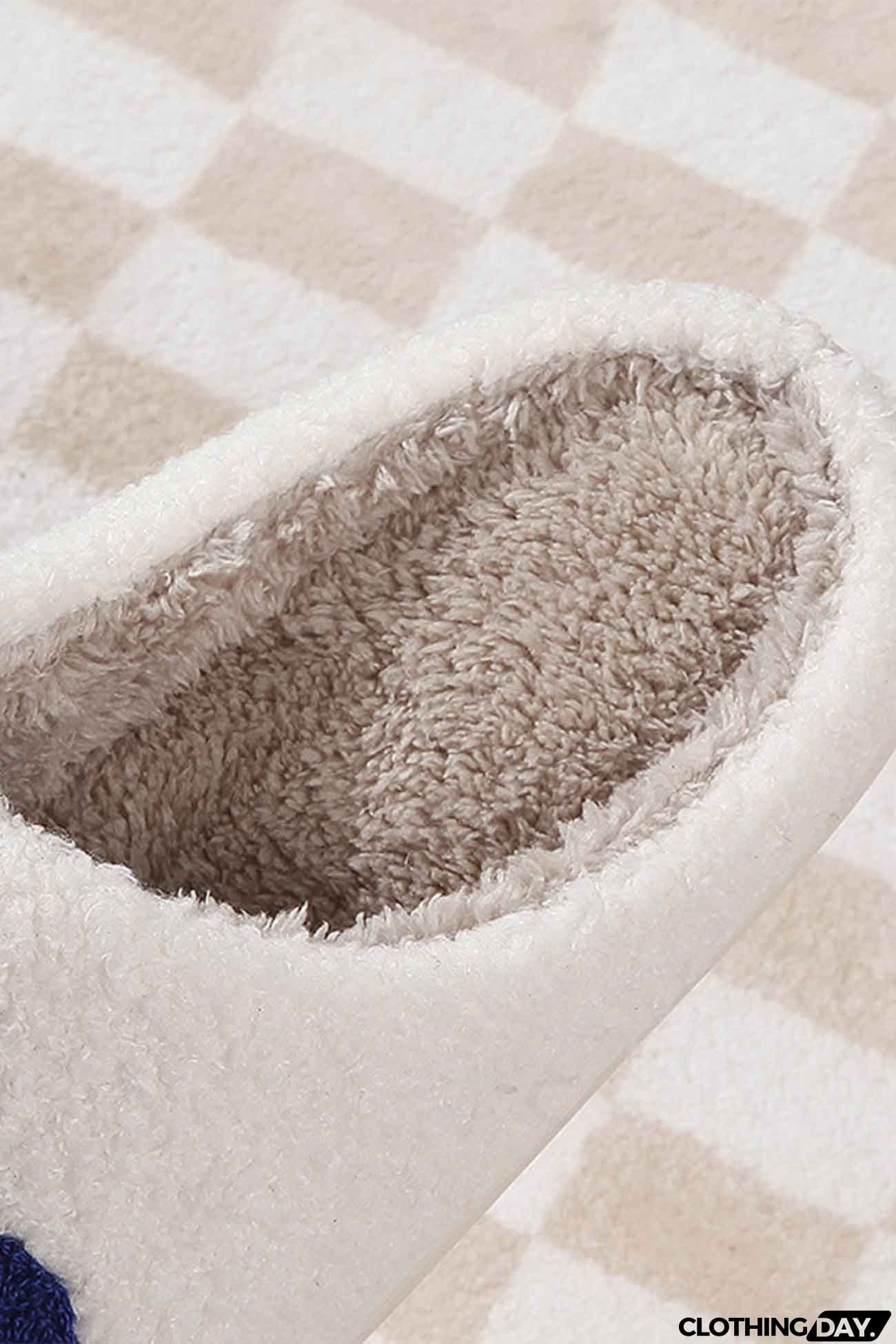 Flower Plush House Slippers