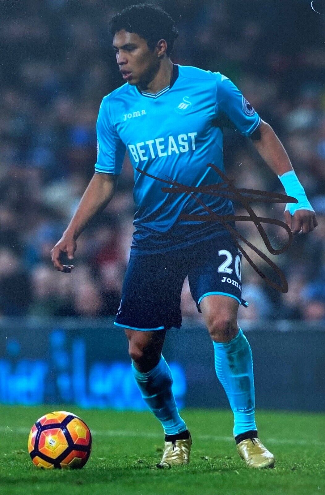 Jefferson Montero Genuine Hand Signed 6X4 Photo Poster painting - Swansea City 4