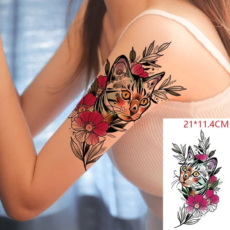 Waterproof Temporary Tattoo Sticker Arabic Letter Heart Love Sexy Pattern Personality Fake Tatoo Flash Tatto for Women Men