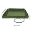 Portable Shower Pan with Drain Hose Foldable Shower Base for Indoor and Outdoor