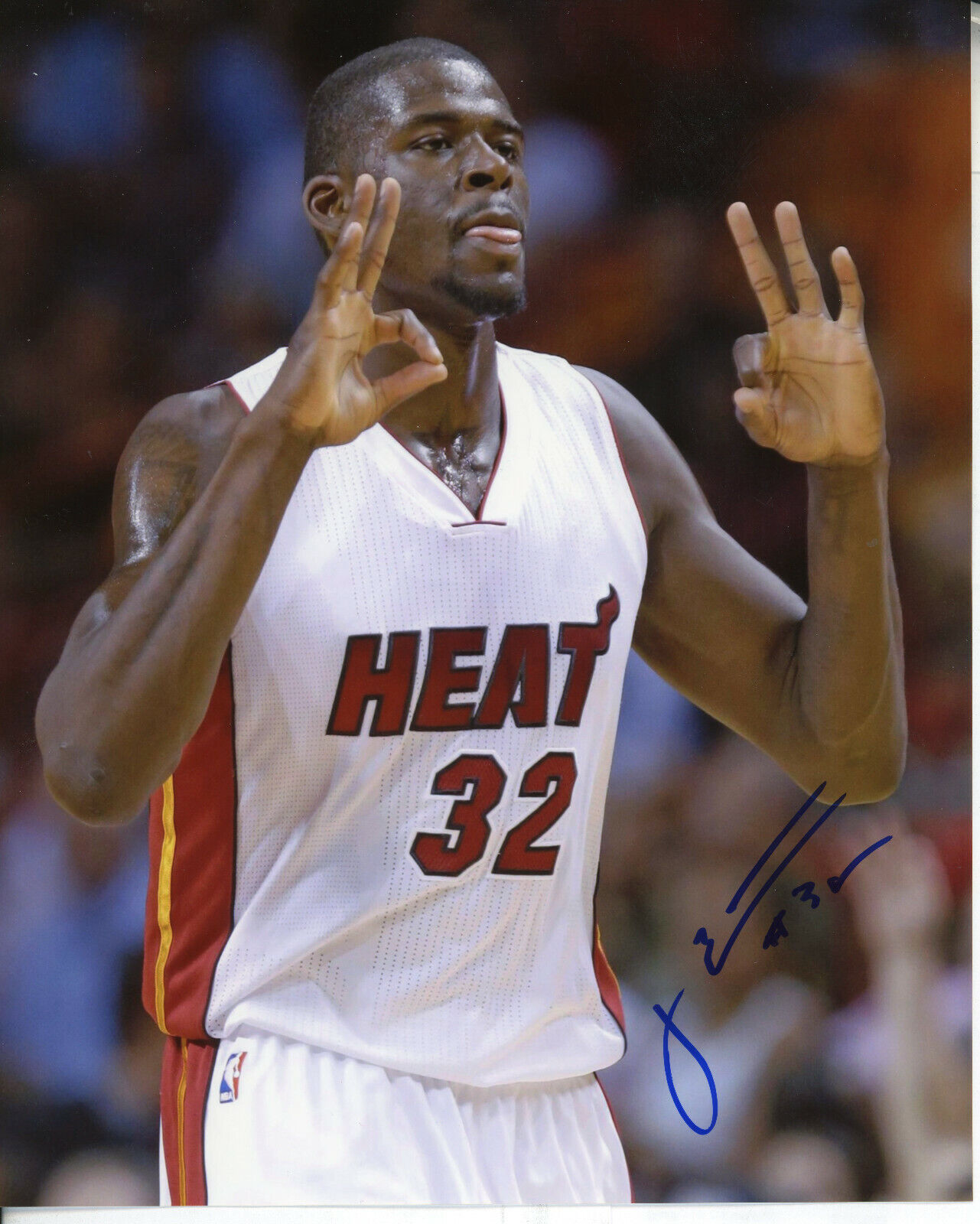 James Ennis Autographed 8x10 Miami Heat#S1517