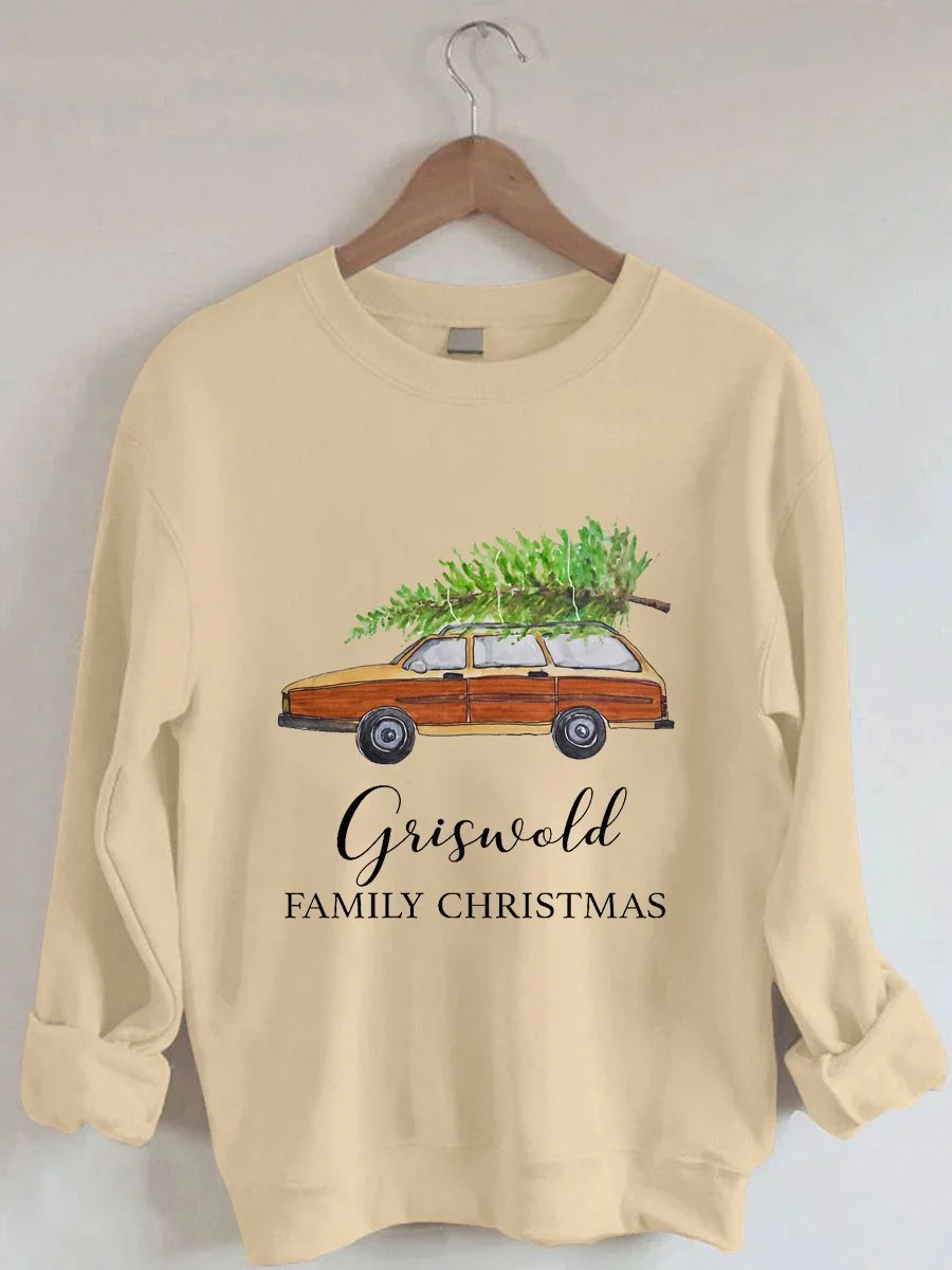 Women's Vintage Griswold Christmas Print Sweatshirt