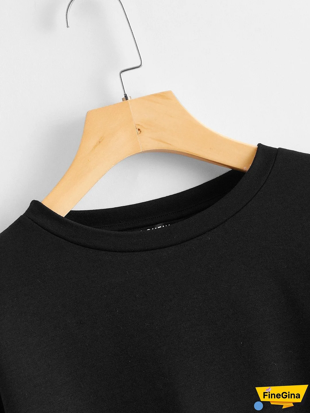 Drop Shoulder Drawstring Hem Pullover