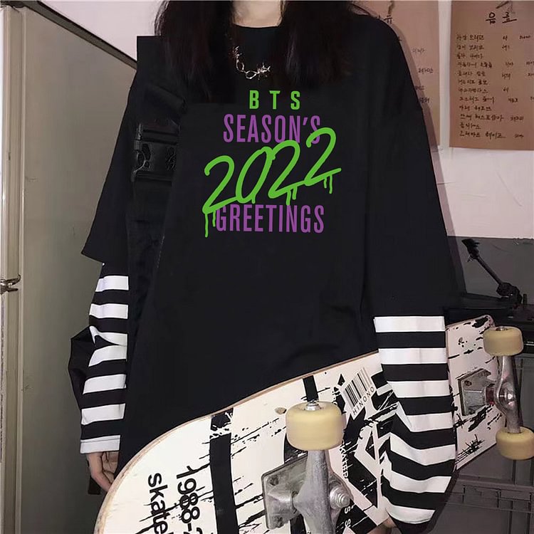 BTS Season's Greetings Fake Two-piece Sweatshirt