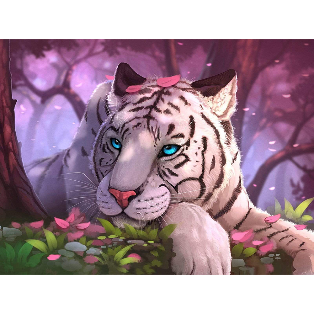 

Blue Eye Tiger - 11CT Stamped Cross Stitch - 40*30CM, 501 Original