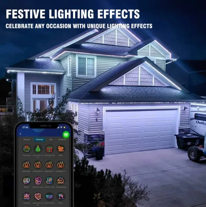 🎅 Early Christmas 49%OFF 🎅 Smart Rainbow LED Permanent Outdoor Light - Smartlight 🎁
