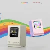 Retro Small Computer Lyrics Speaker Desktop Clock Alarm Lyrics Display Wireless Bluetooth Speaker