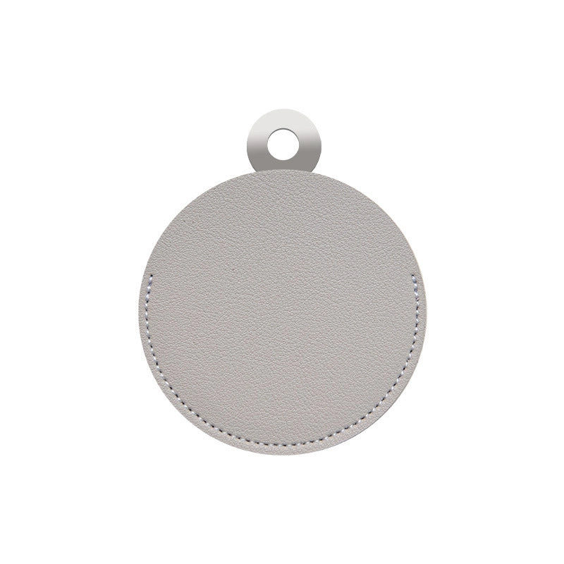 Minimalist Solid Color Pu Leather Mirror 1 Piece