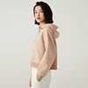 K2631L Luxury women's Clothing combed cotton Long sleeve cropped sweatshirt jumper hoodie ladies short casual tops