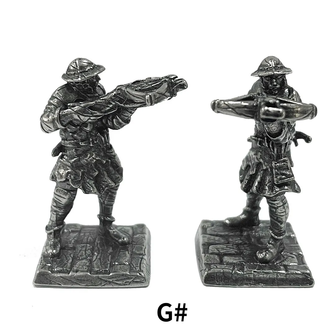 1pcs Ancient Spartan Rome Soliders Figurines Miniatures Vintage Metal Soldiers Model Statue Desktop Ornament Gift