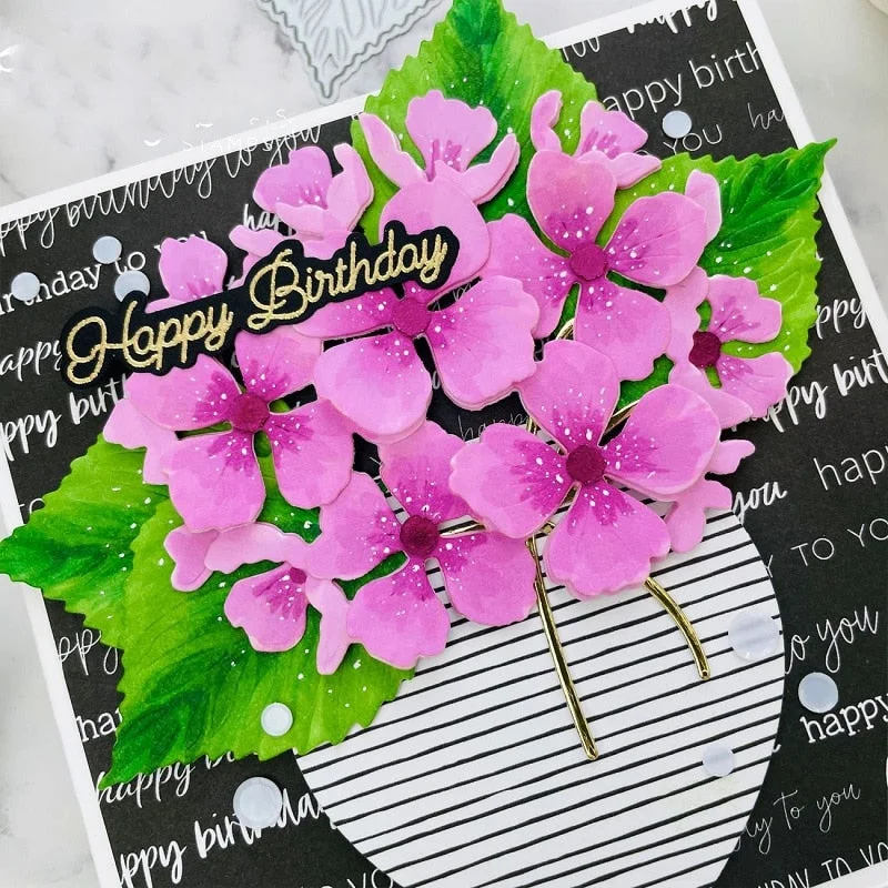 Piggy Craft metal cutting dies cut die mold Flower leaf decoration Scrapbook paper craft knife mould blade punch stencils dies