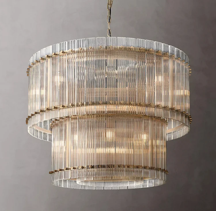 Modern San Marco Two-tier Round Luxury Chandelier 37"  Vjlight