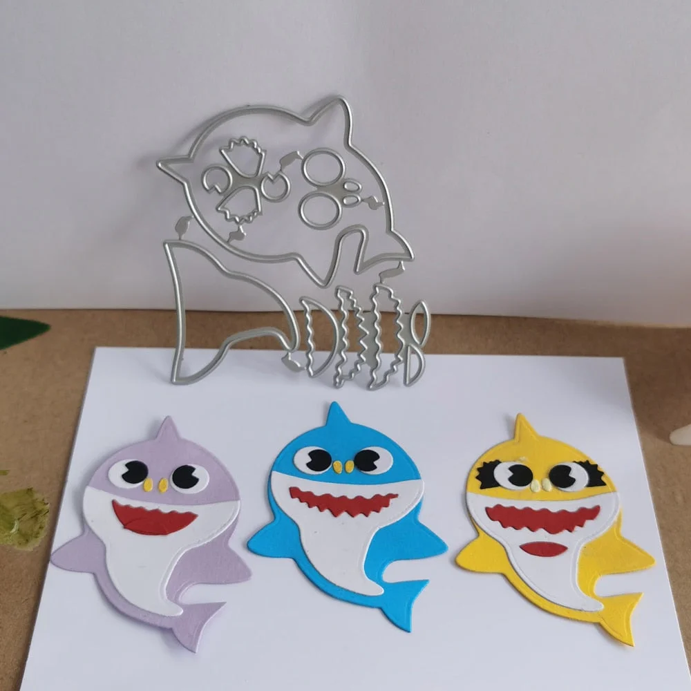 Metal cutting mould lovely undersea world and marine life fish scrapbook photo album art DIY knife mold