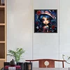 Diamond Painting -DIY Round Drill Cartoon Flag Girl
