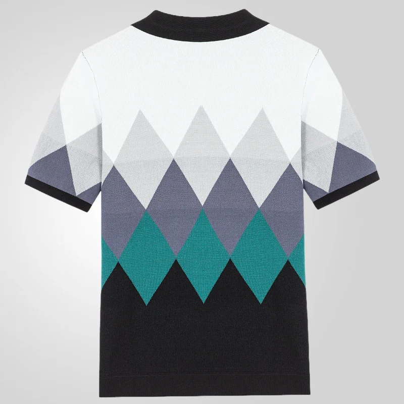 Uveng Uveng Men's New Summer Short-Sleeved Tweed Jack T-Shirt Business POLO Shirt Men's SY0122