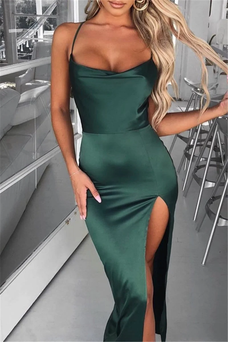 Sexy Backless Cross Sling Dress