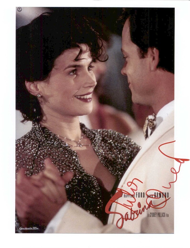 Julia Ormond Signed Autographed Sabrina