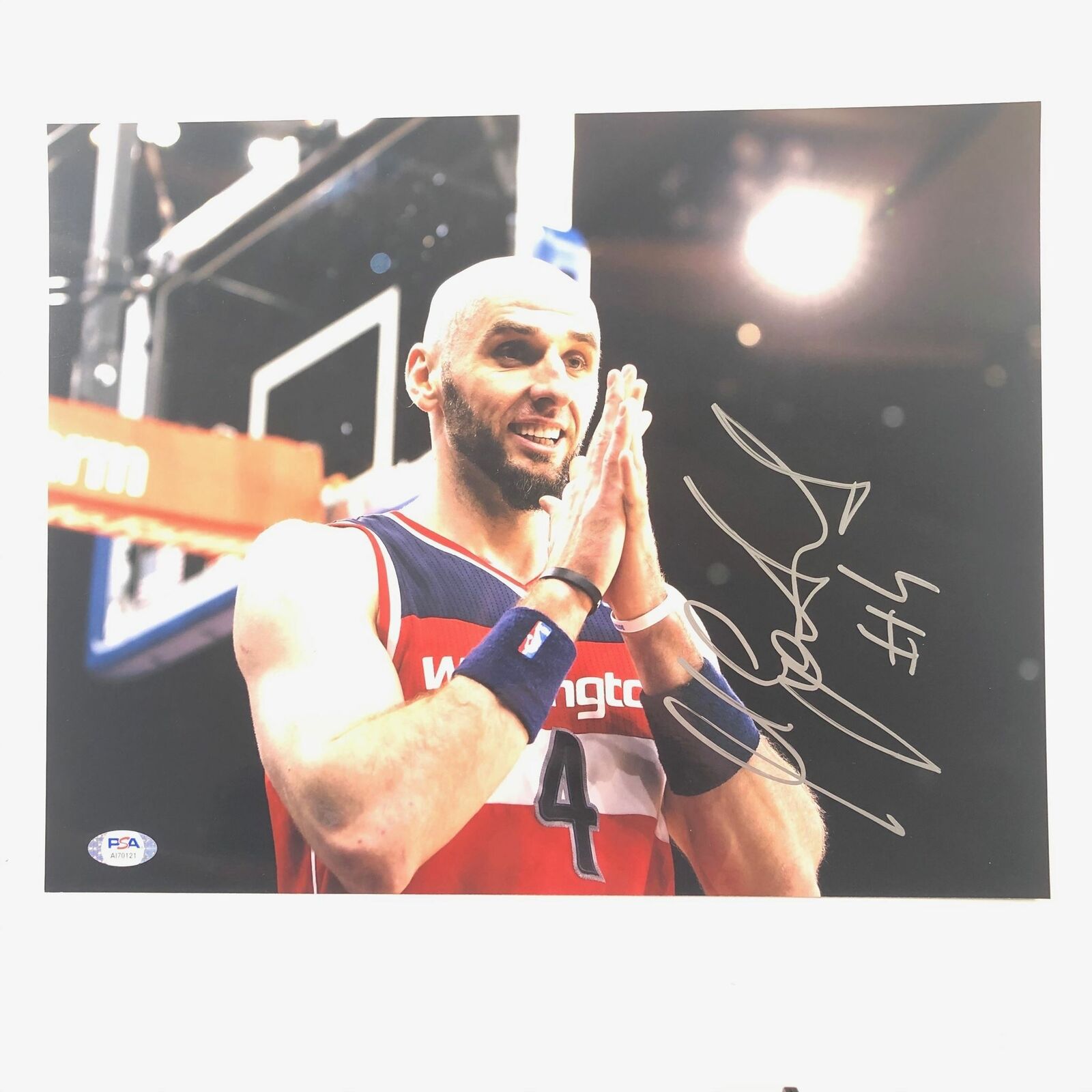 Marcin Gortat signed 11x14 Photo Poster painting PSA/DNA Washington Wizards Autographed