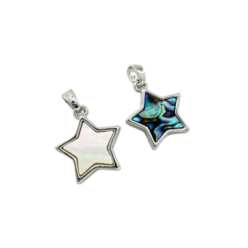 1 Piece Copper Shell Abalone Shell Pentagram Pendant Jewelry Accessories