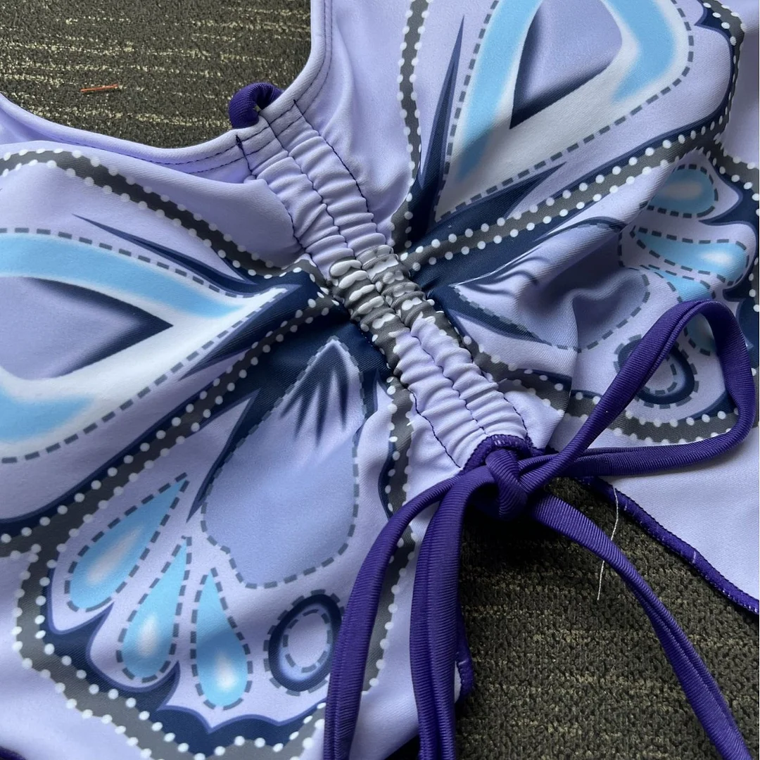 Uveng 2023 New Butterfly Small Fresh Ins Split Bikini