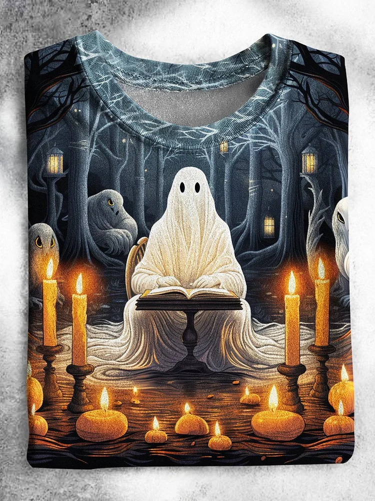 Halloween ghost art T-shirt