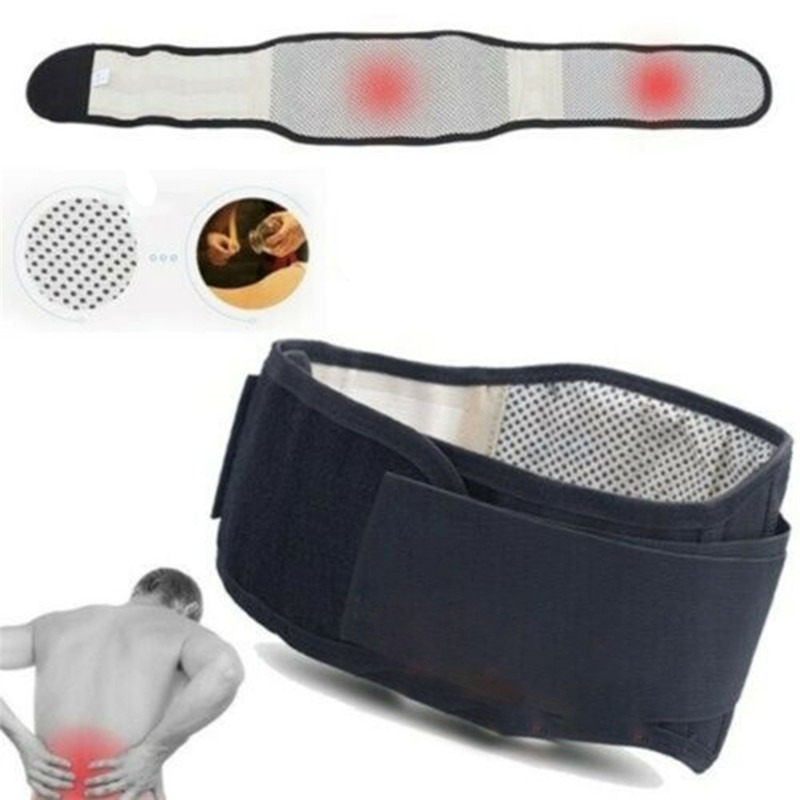 Likron Watches Adjustable Self-Heating Lumbar Support Belt for Back Pain Relief Posture Correction
