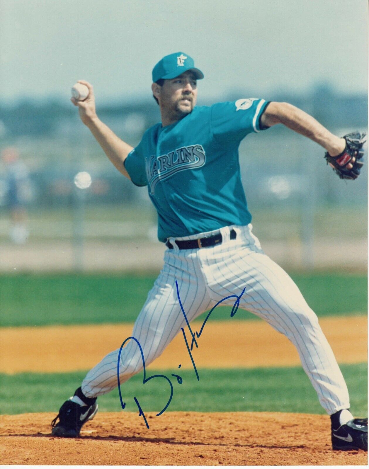 Bryan Harvey #0 8x10 Signed w/ COA Florida Marlins 033119