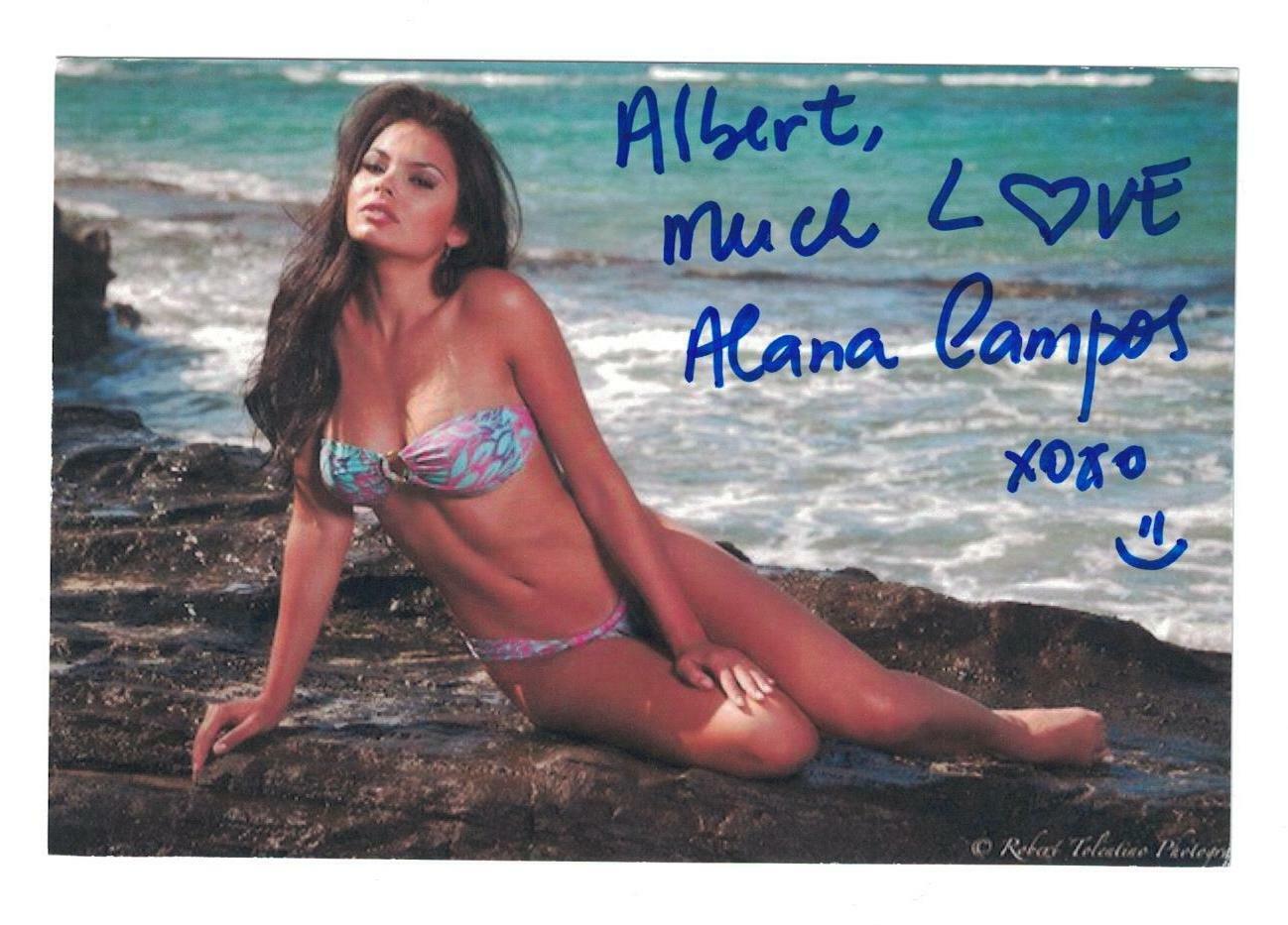 Alana Campos Signed Autographed 4x6 Photo Poster painting Playboy Playmate September 2012