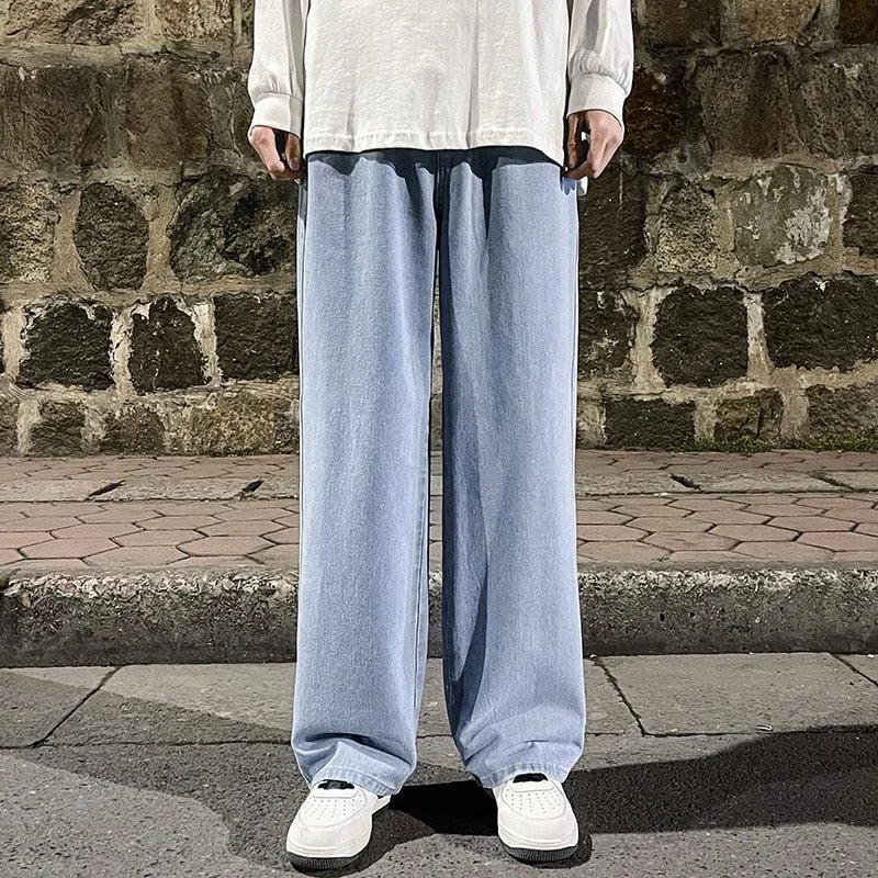 Brownm Straight Leg Baggy Jeans