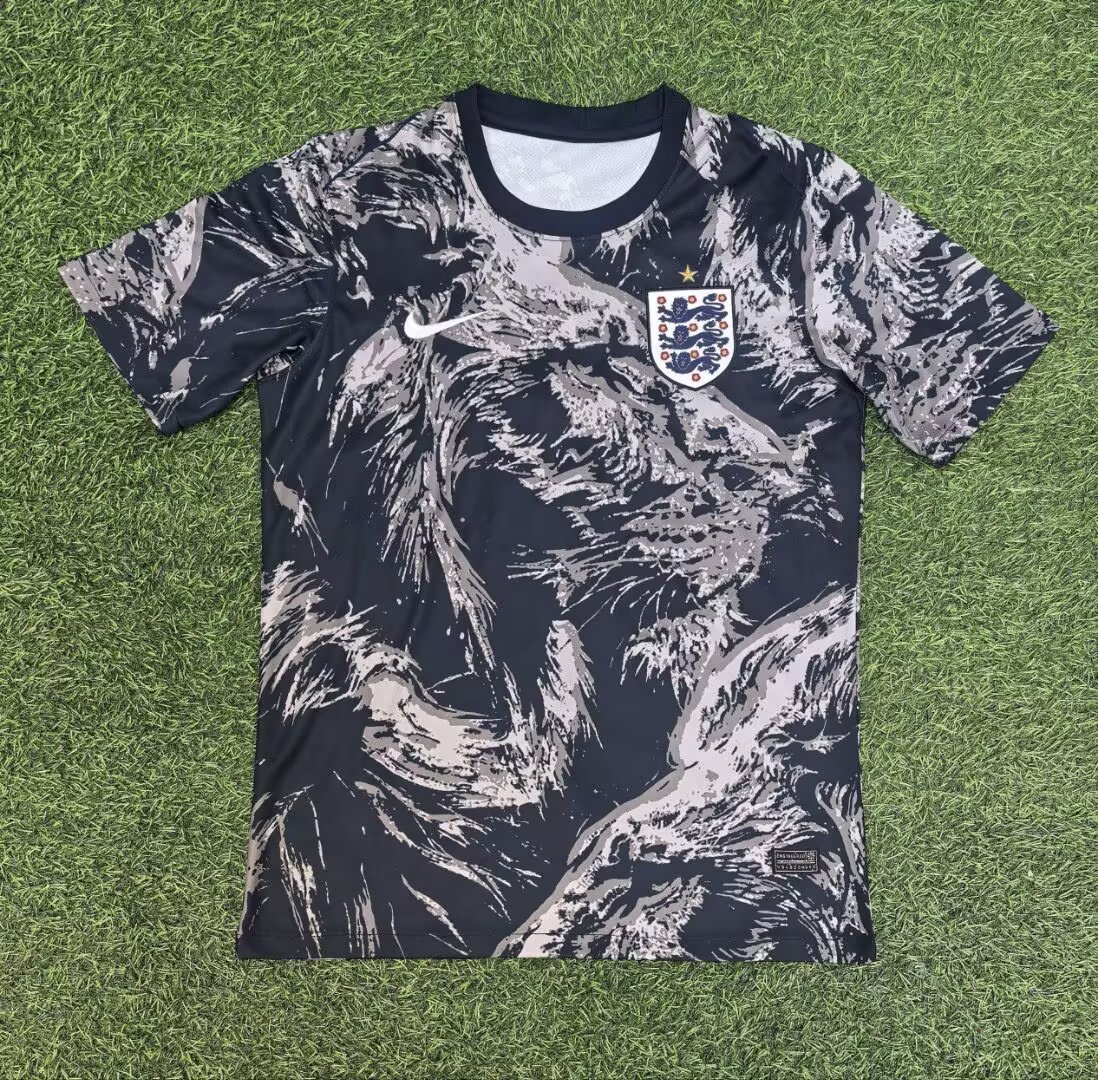 2026 England Black Training Soccer Jersey Thai Quality