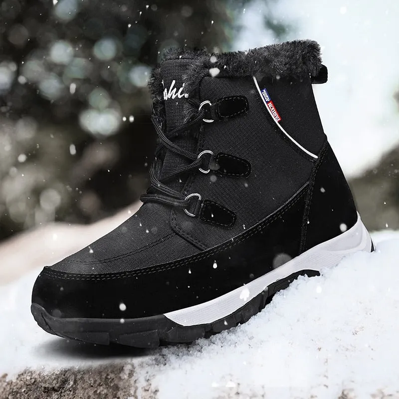 Nine o'clock Winter New Women's Snow Boots Stylish Soft Lace-up Warm Lined Female Shoes Comfortable Quality Anti-skid Footwear