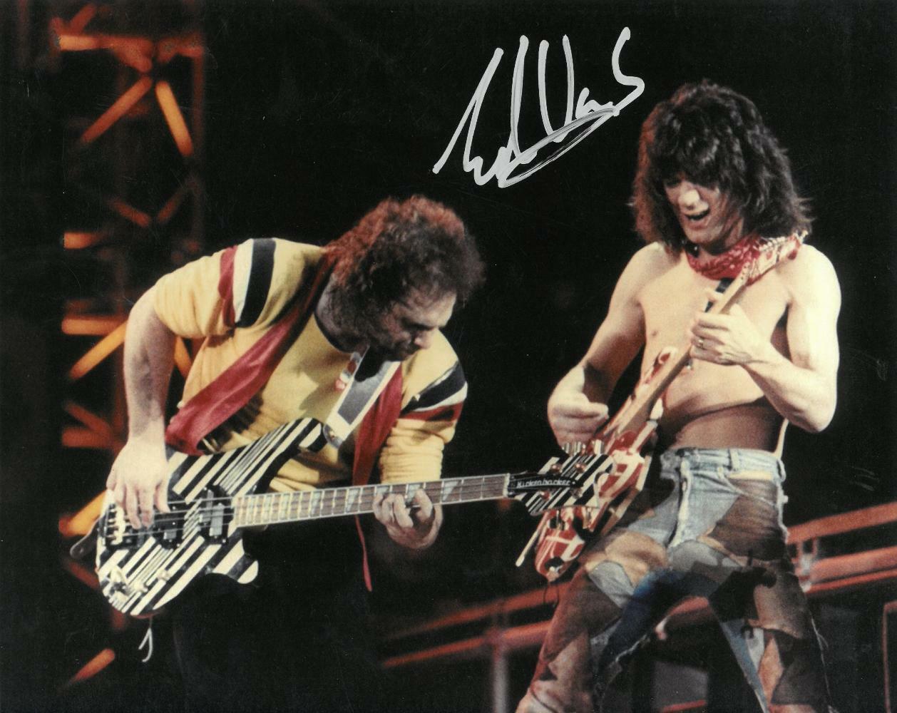 Eddie Van Halen Signed Autographed 8x10 Photo Poster painting In Concert BECKETT #AA49988