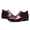 Fashion Mens Leather Chelsea Ankle Boots 