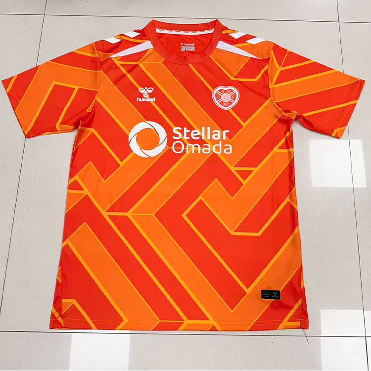 【S~4XL】Hearts 26/27 Orange GK Jersey 1:1 Thai Quality