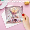12pcs Diamond Painting Birthday Greeting Card Set with Envelope Daily Wishing Cards for Birthdays Thanksgiving & Special Occasion