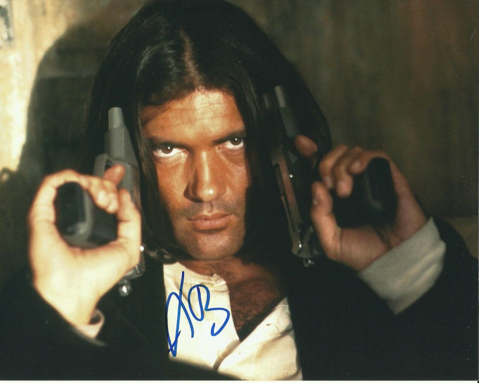 ANTONIO BANDERAS SIGNED DESPERADO Photo Poster painting UACC REG 242 (1)